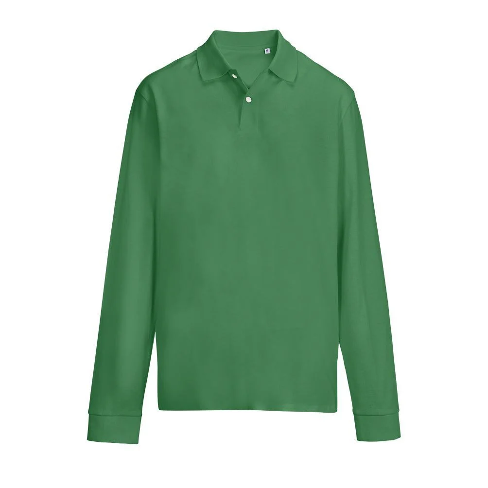 SOL'S 04441 Pacific Polo Lange Mouwen – prairie groen