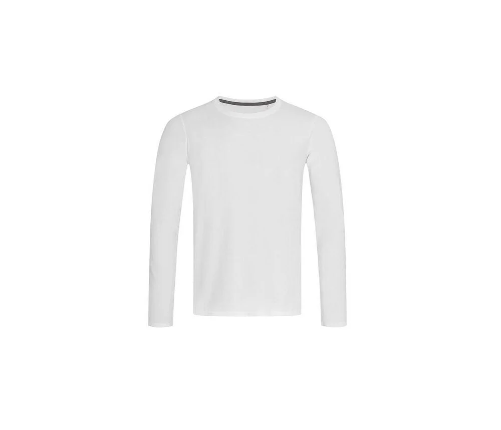 Stedman ST9620 Clive Stretch T-shirt Lange Mouwen Heren – Wit
