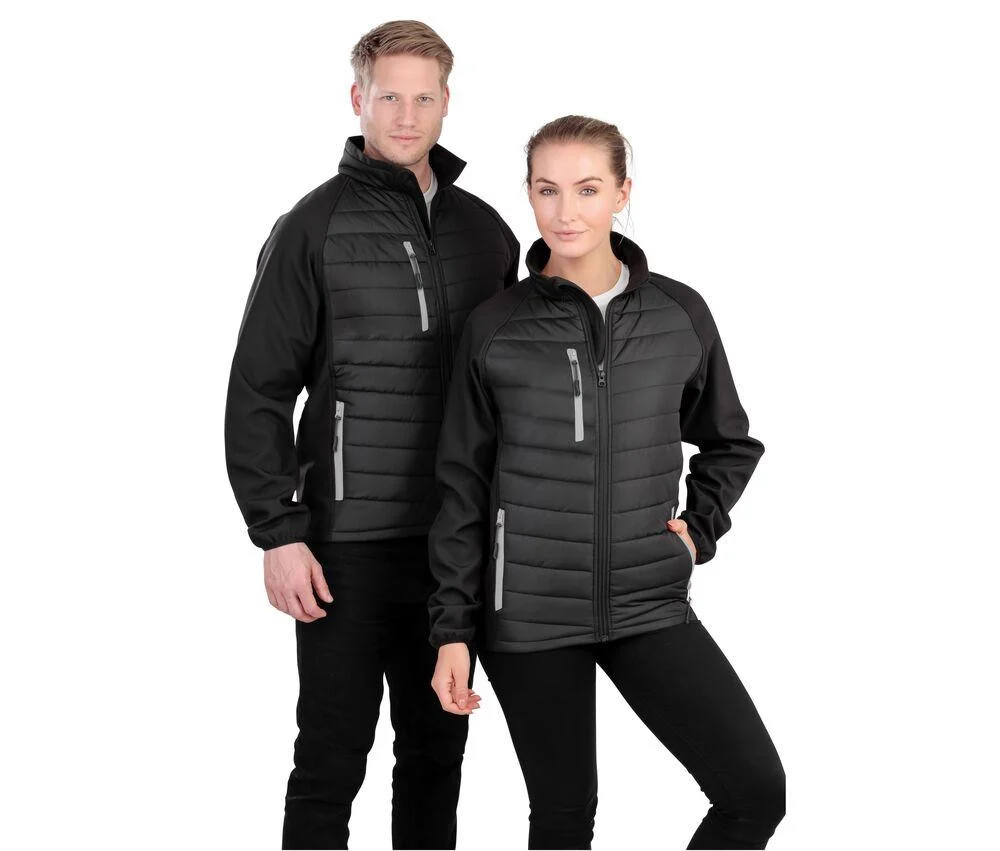 Result RS237 Tweekleurige Gewatteerde Jas – Black / Royal
