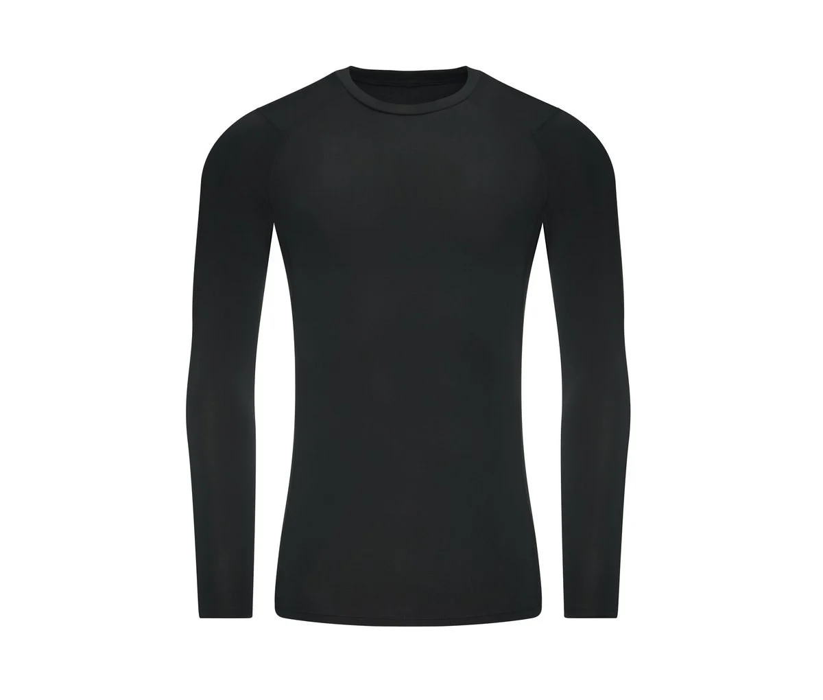 Just Cool JC232 Gerecycled Sportshirt Lange Mouwen – Jet Black