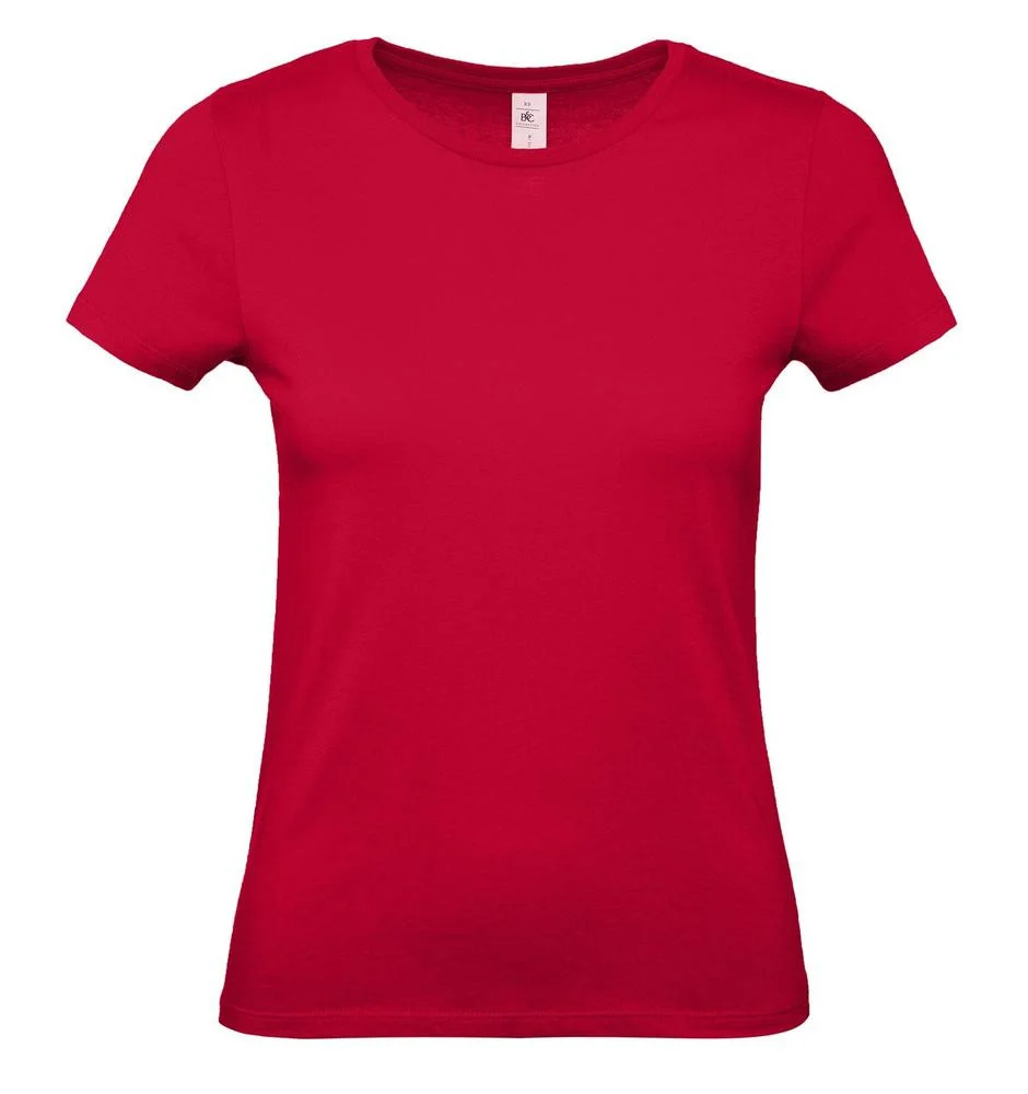 B&C BC02T #E150 T-shirt Dames – Deep Red