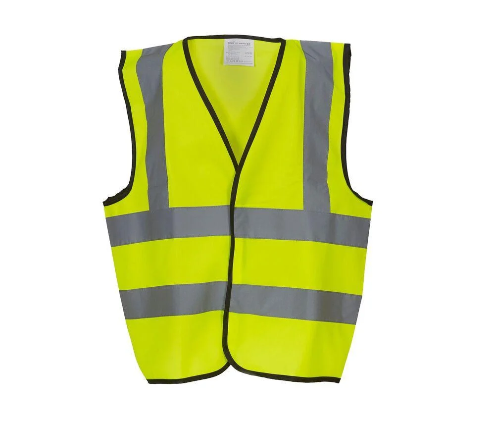 Yoko YK100C Veiligheidshesje Kinderen – Hi Vis Yellow
