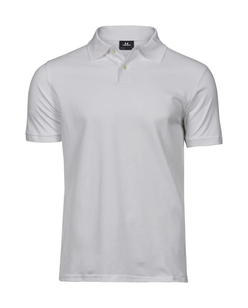 Tee Jays TJ1400 Heavy Polo Heren – White