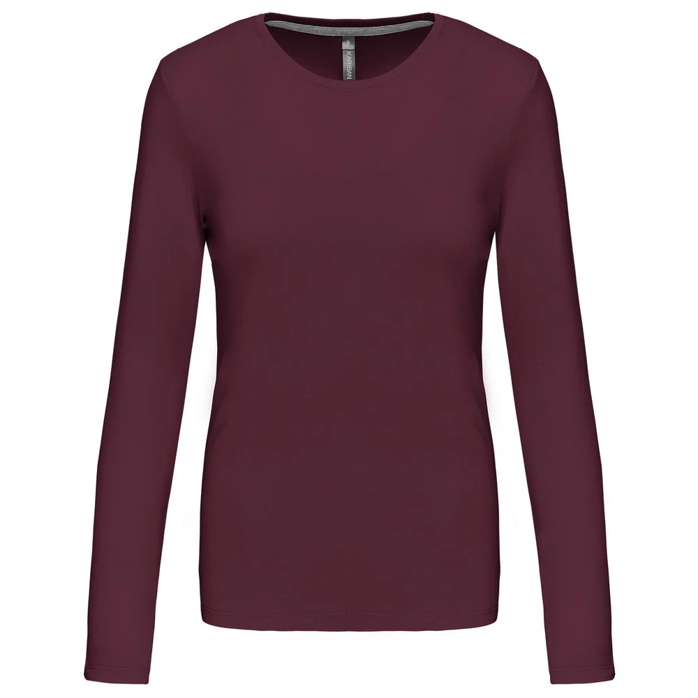 Kariban K383 T-shirt Lange Mouwen Dames – Wijn