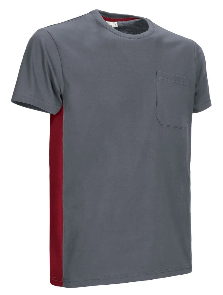 Valento CAVATHU Thunder T-shirt – cement grey-lotto red