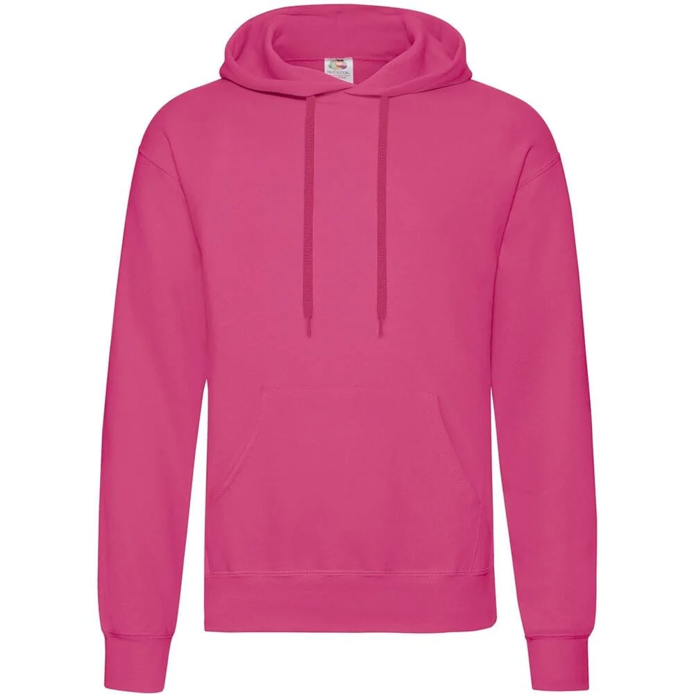 Fruit of the Loom SC270 Hoodie Sweatshirt Fuchsia