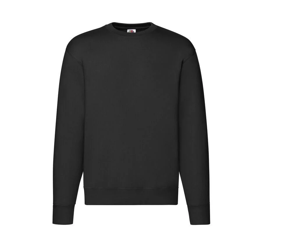 Fruit of the Loom SC2154 Jersey Sweater Heren – Black