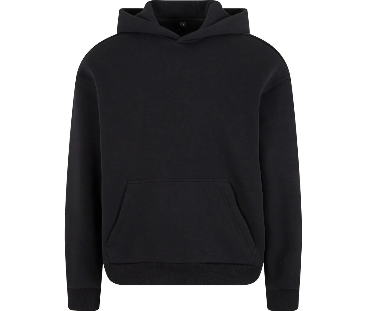 Build Your Brand BY284 Fluffy Hoodie – Black