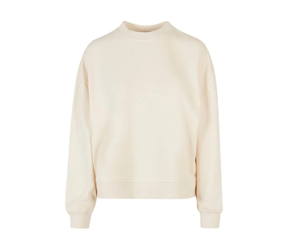 Build Your Brand BY212 Oversized Sweater Dames – White Sand