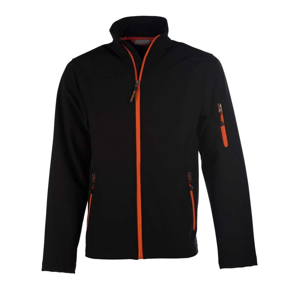 Pen Duick PK768 Atlantic Softshell Jas Heren – Black/Orange