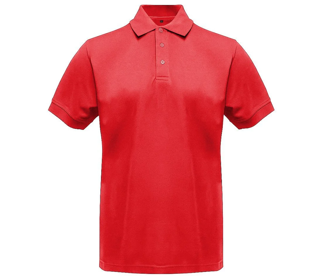 Black&Match BM100 Polo met Contrasterende Knopen – Red