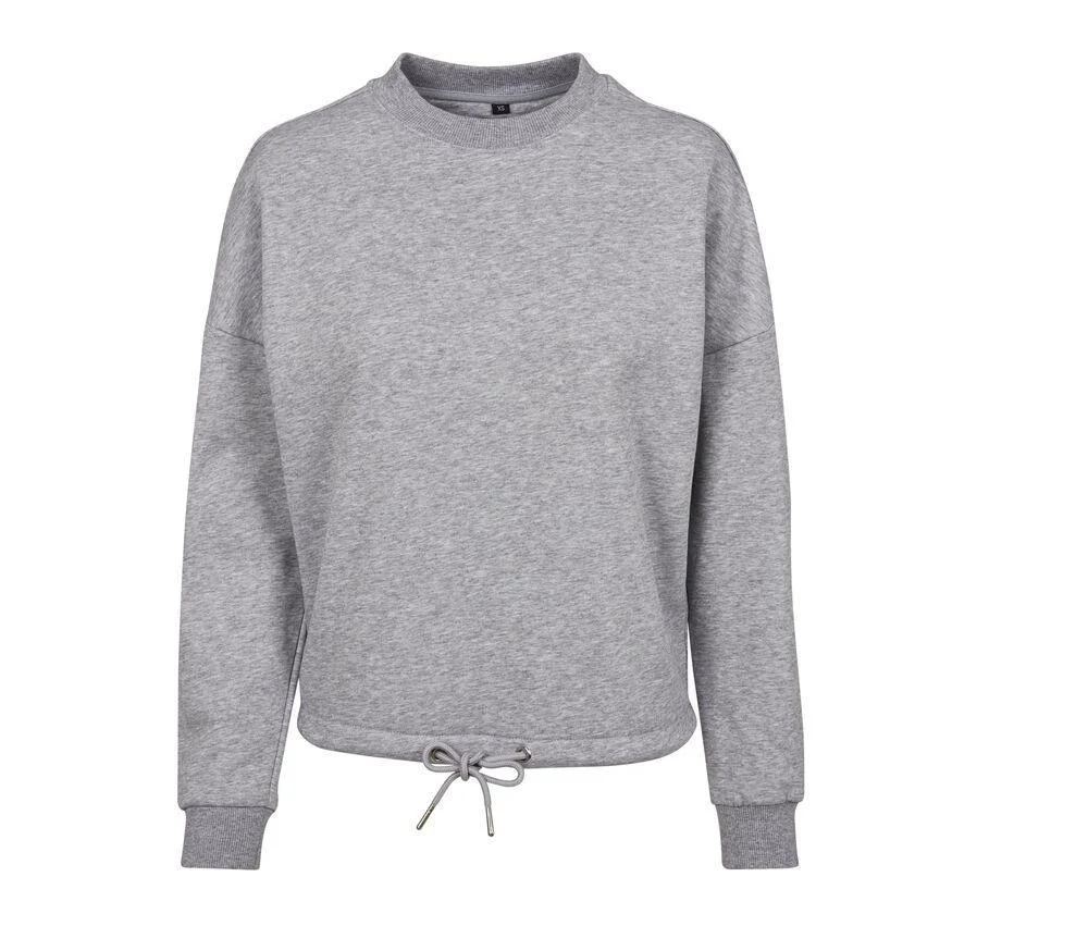 Build Your Brand BY058 Oversized Sweater Dames – Heather Grey