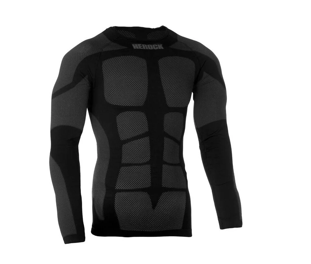 Herock HK605 T-shirt Lange Mouwen Heren – Zwart
