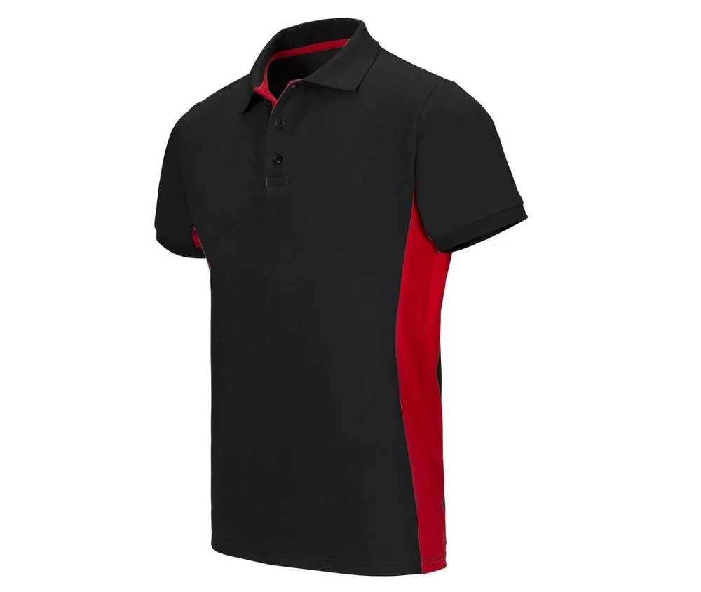Velilla V5504 Tweekleurige Polo – Black / Red