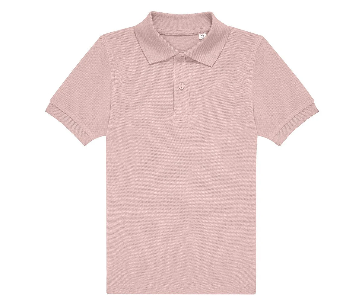 B&C BCK424 Fijne Piqué Kinderpolo – Blush Pink