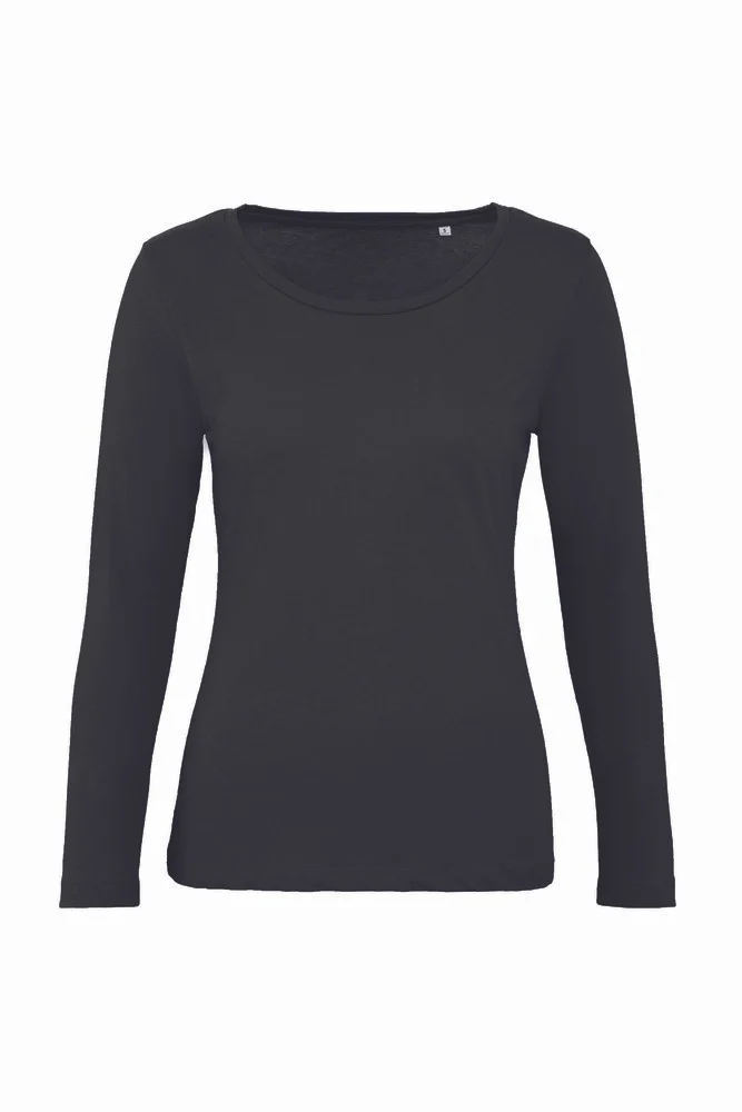 B&C BC071 Inspire T-shirt Lange Mouwen Dames – Black