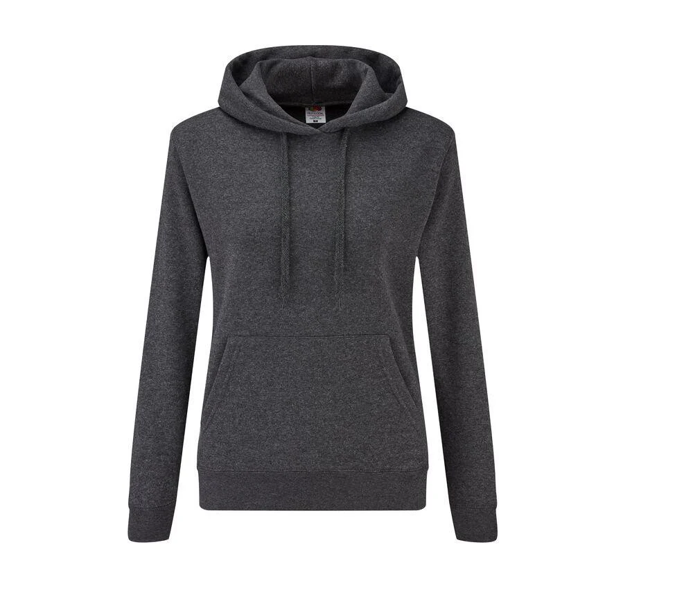 Fruit of the Loom SC269 Dames Hoodie Dark Heather Grey