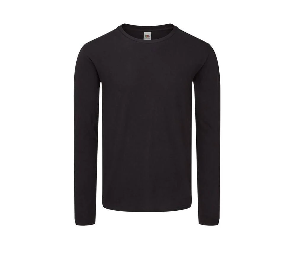 Fruit of the Loom SC153 T-shirt Lange Mouwen – Zwart