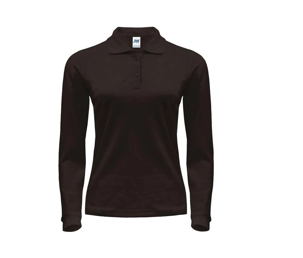 JHK JK216 200 Polo Lange Mouwen Dames – Graphite