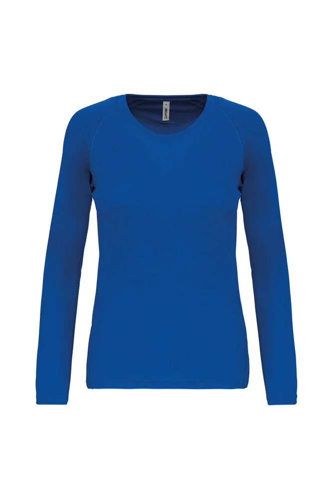 Proact PA444 Sport T-shirt Lange Mouwen Dames – Sportief Koningsblauw