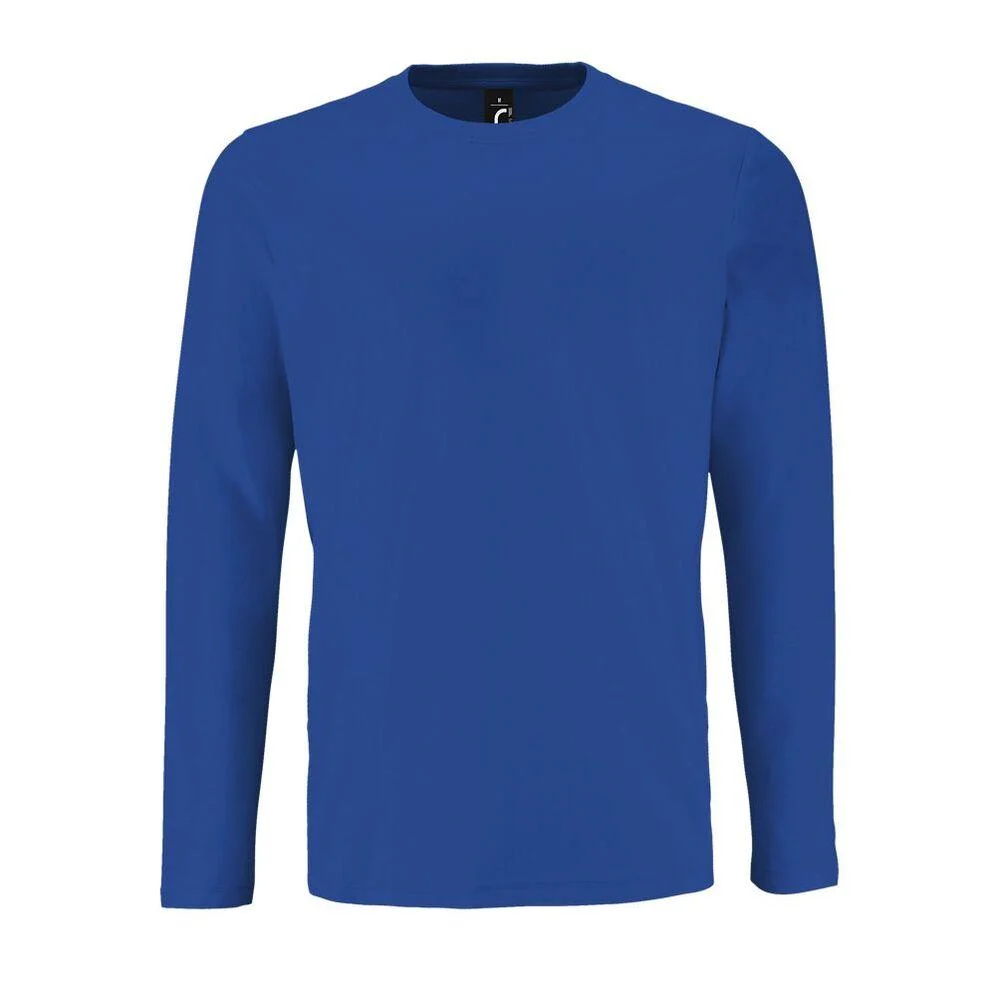 SOL'S 02074 Imperial T-shirt Lange Mouwen Heren – Koningsblauw