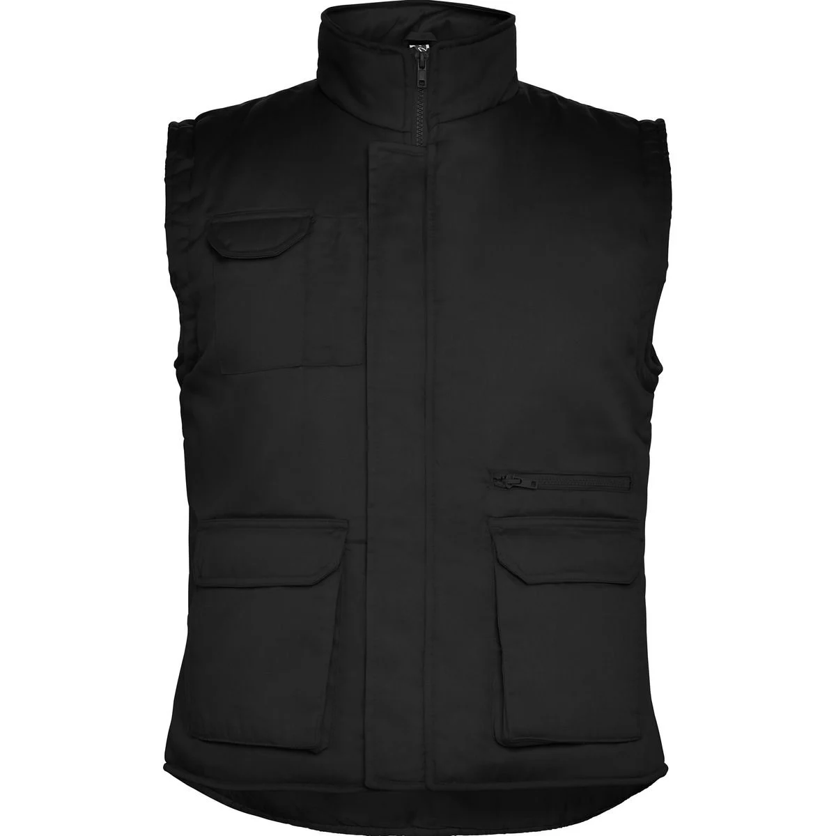 Roly CC5067 Almanzor Multi-pocket Gewatteerde Werkbodywarmer Heren – Black