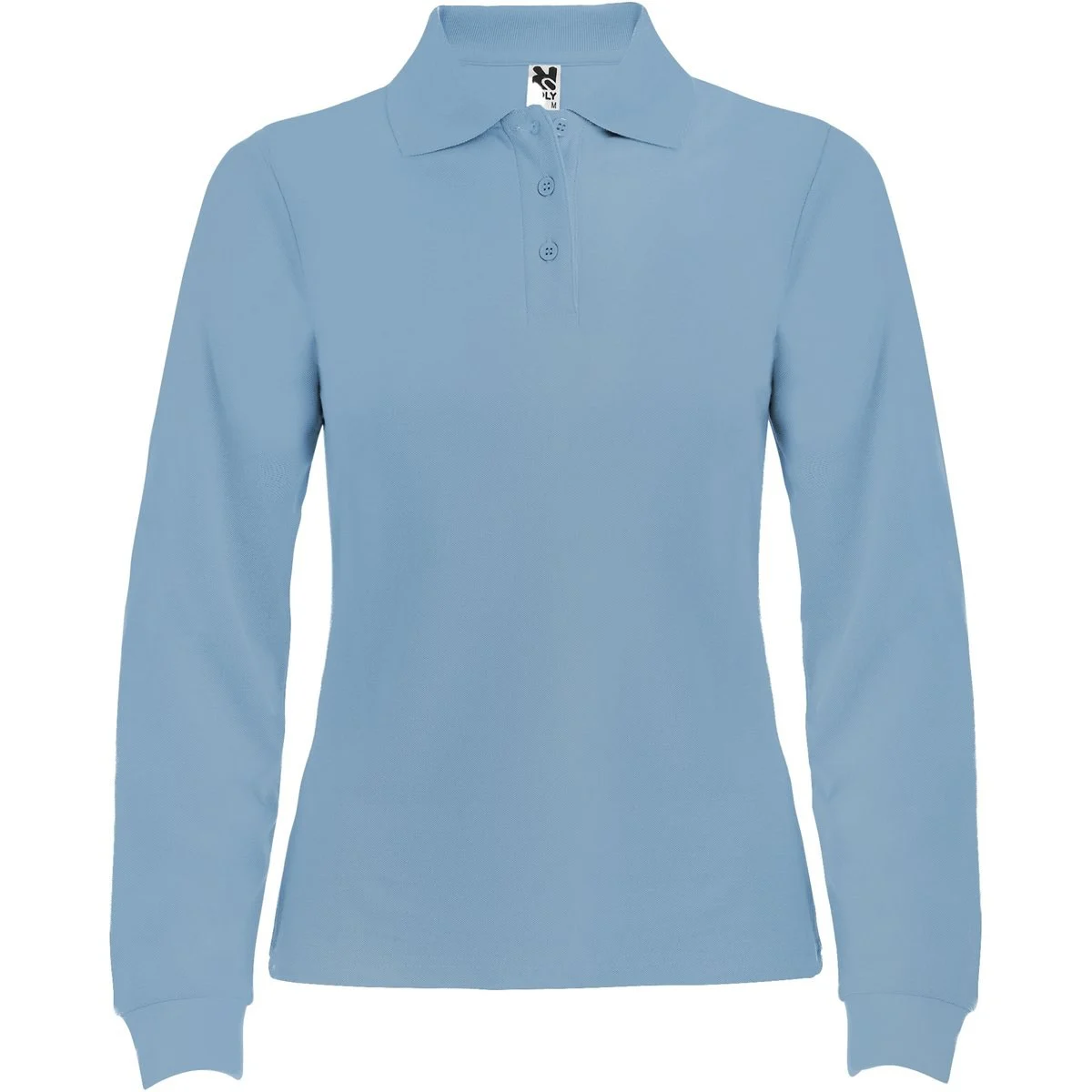 Roly PO6636 Polo Lange Mouwen Dames – Hemelsblauw
