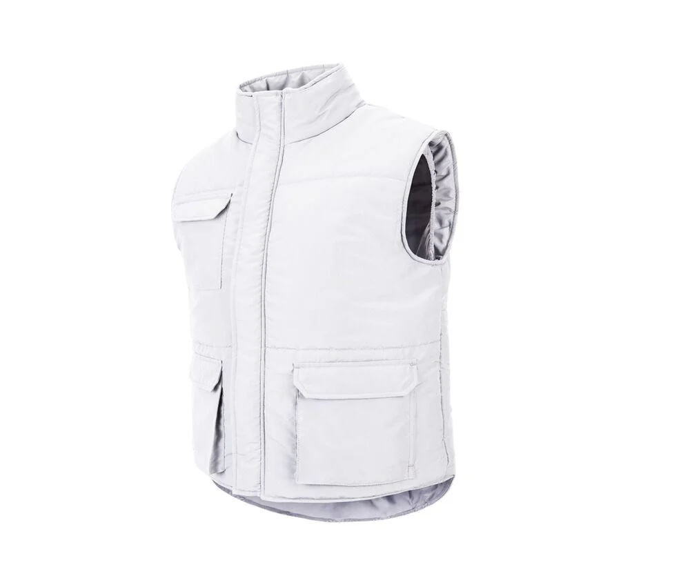 Velilla V25901 Multi-pocket Gewatteerde Bodywarmer Heren – White