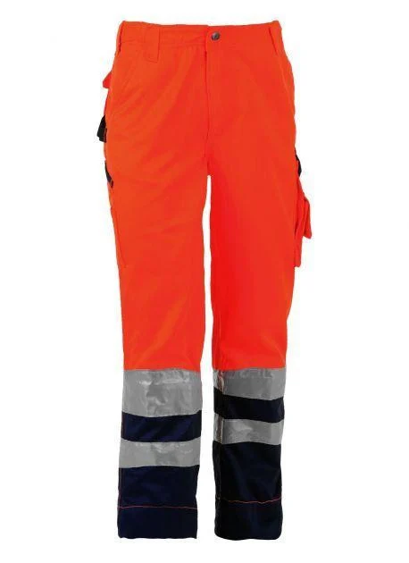 Herock HK012 Olympus Werkbroek met Reflectie – Fluorescent Orange/Navy