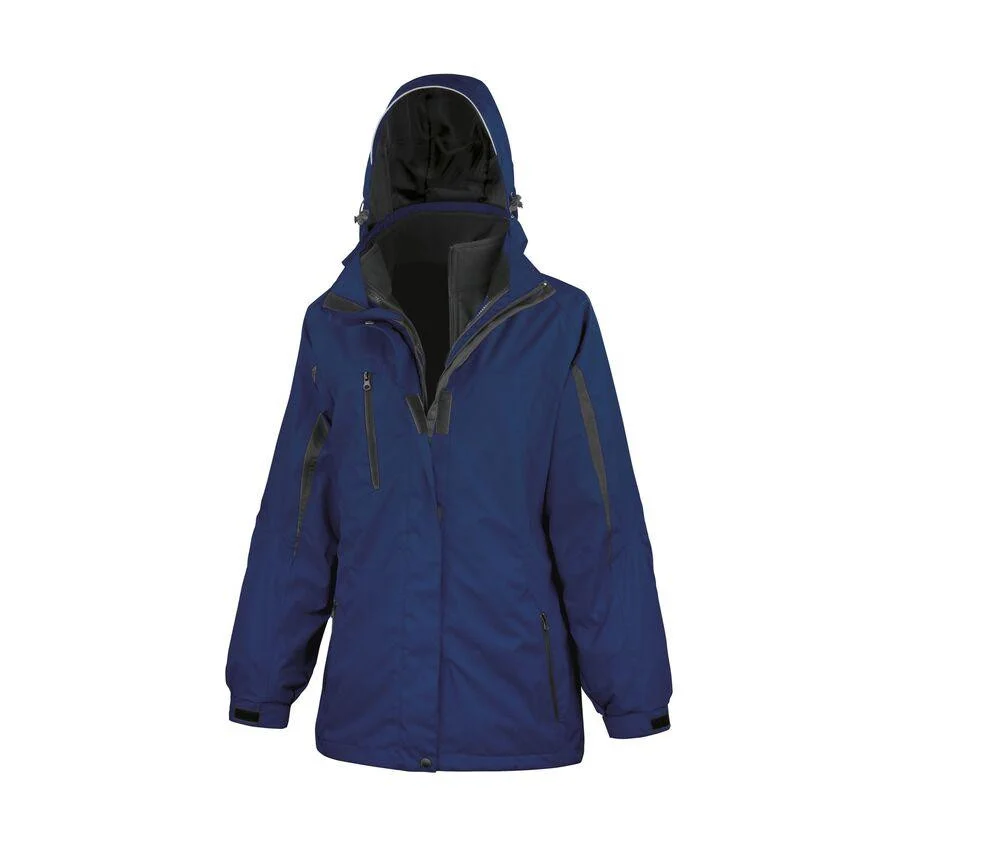 Result RS400F 3-in-1 Parka Dames – Navy / Black