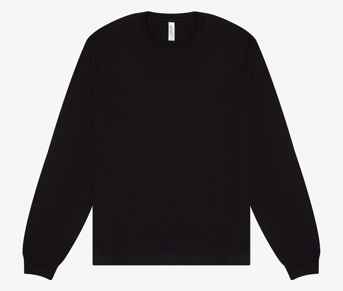 Bella+Canvas BE3511 Heavy T-shirt Lange Mouwen – Zwart