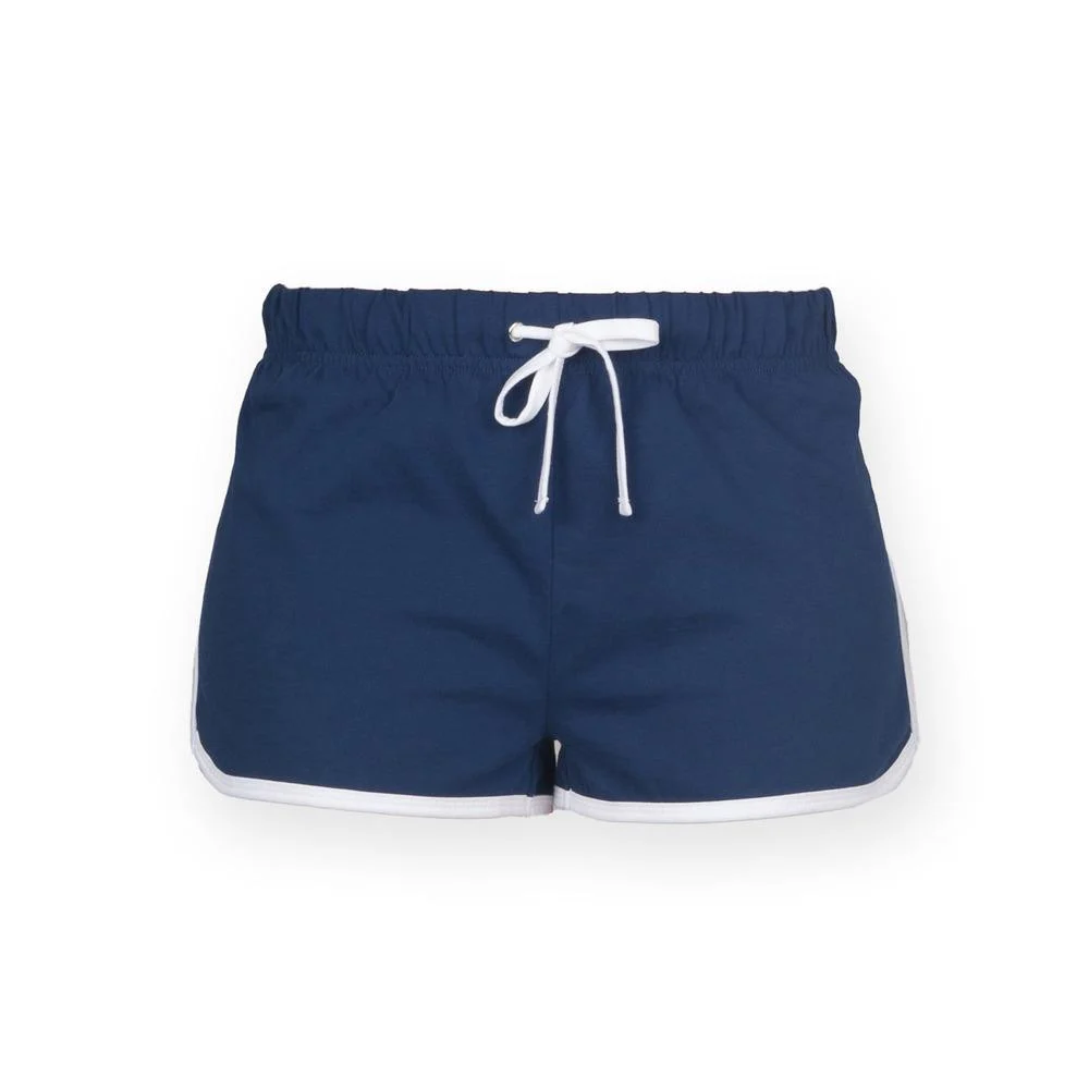 SF Women SK069 Retro Short Dames – Navy / White
