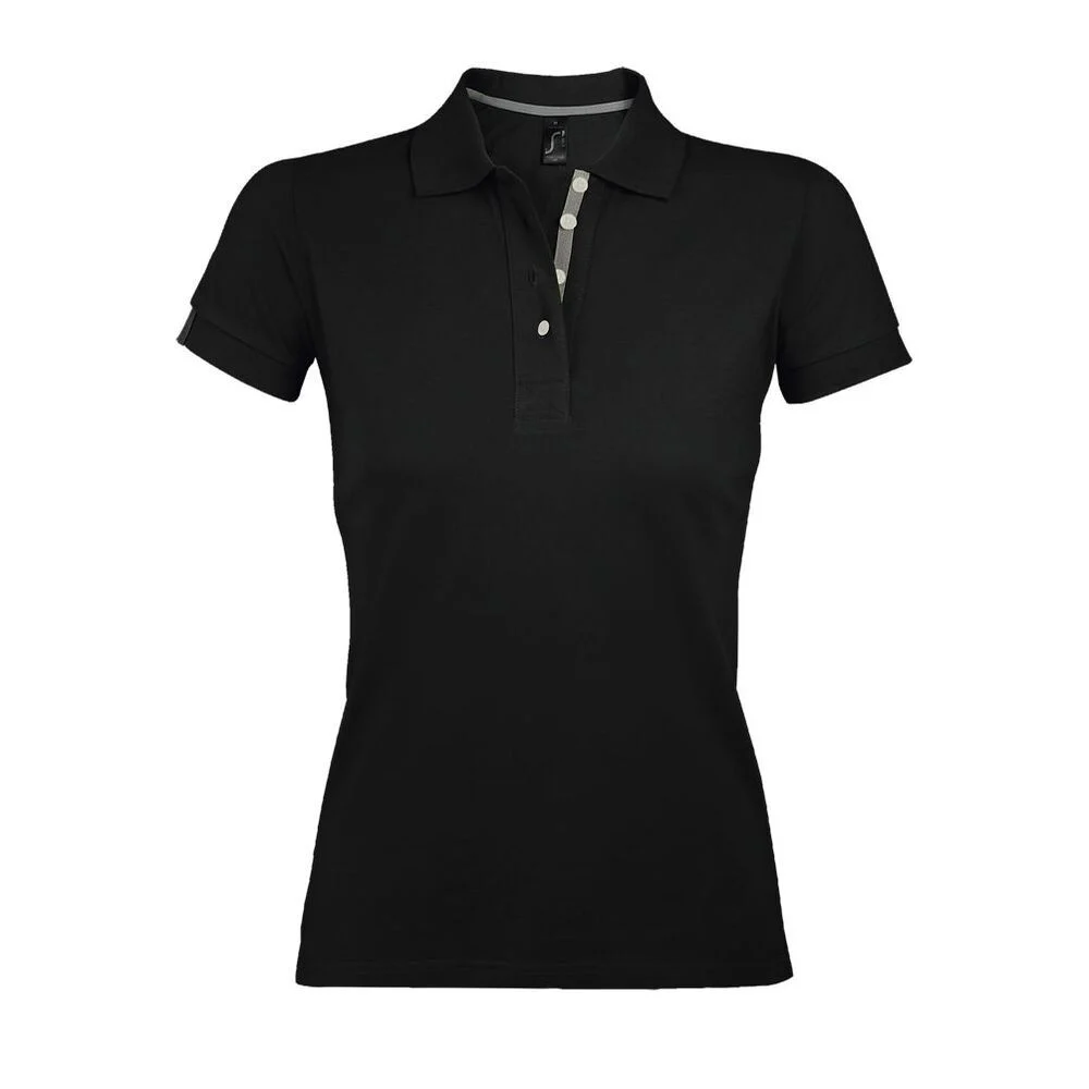 SOL'S 00575 Portland Polo Dames – Zwart