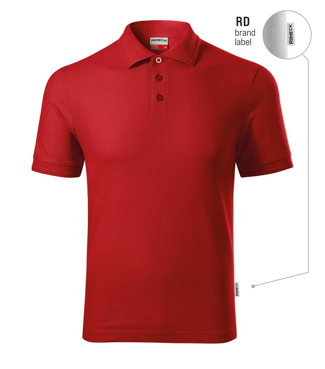 Rimeck R22 Reserve Polo – rood 07 (merklabel)