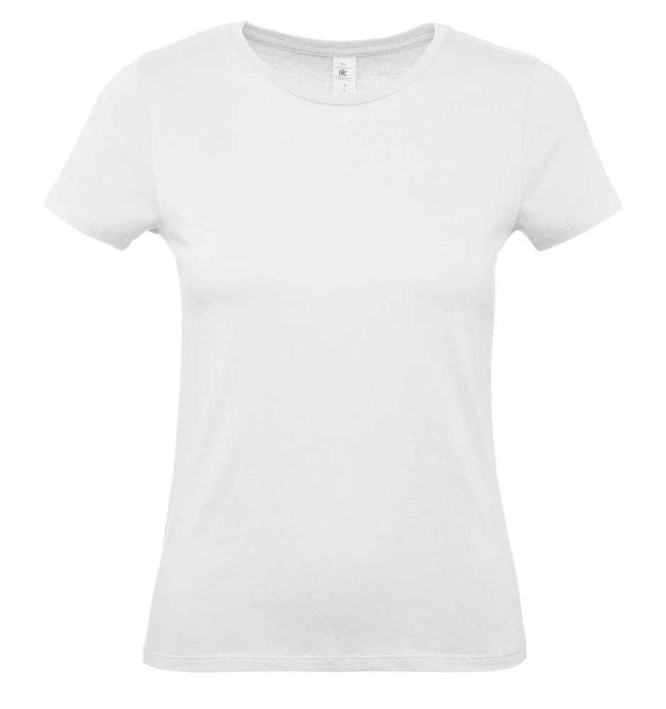 B&C BC02T #E150 T-shirt Dames – White