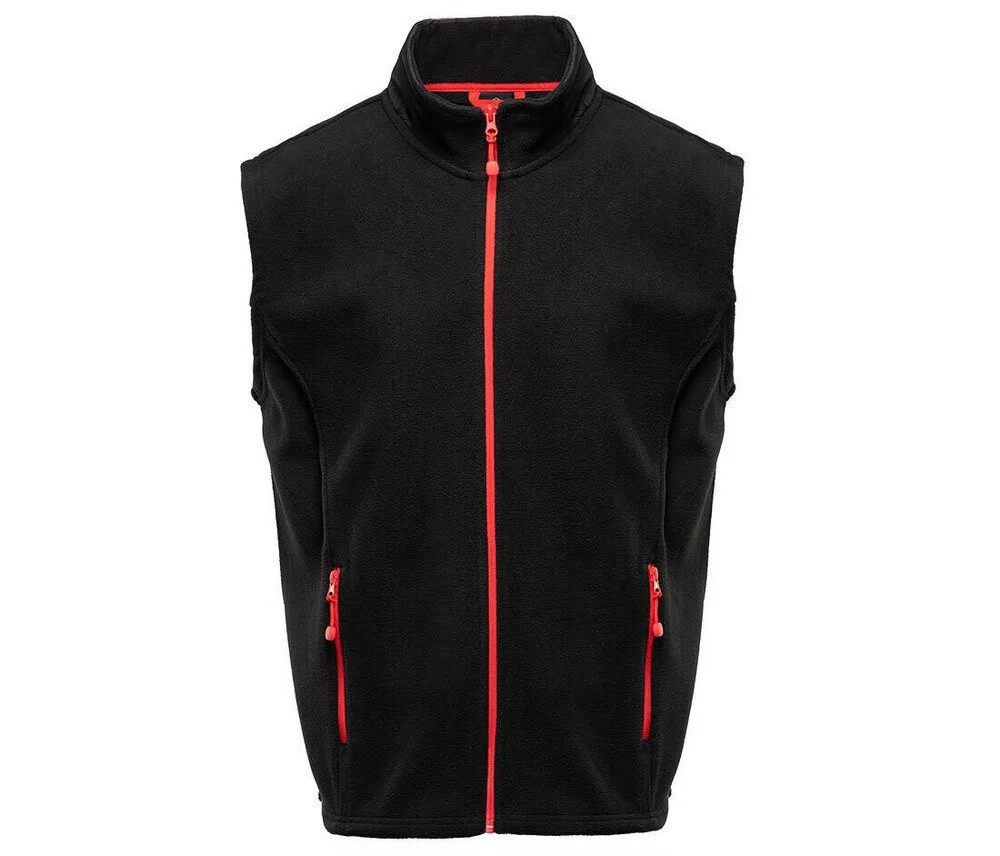 Black&Match BM500 Fleece Bodywarmer – Black / Red