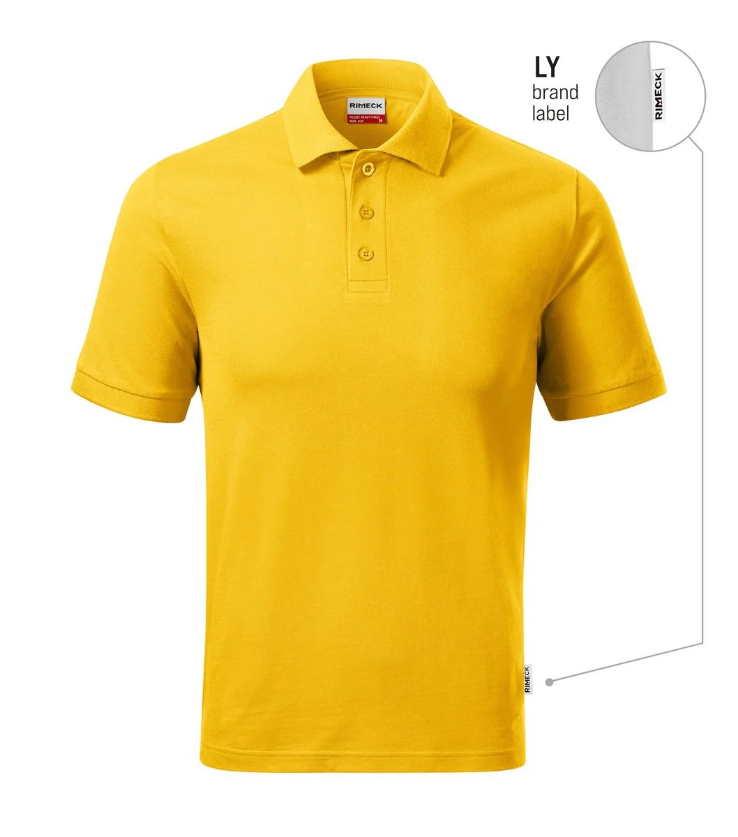 Rimeck R20 Heavy Polo – geel 04 (merklabel)