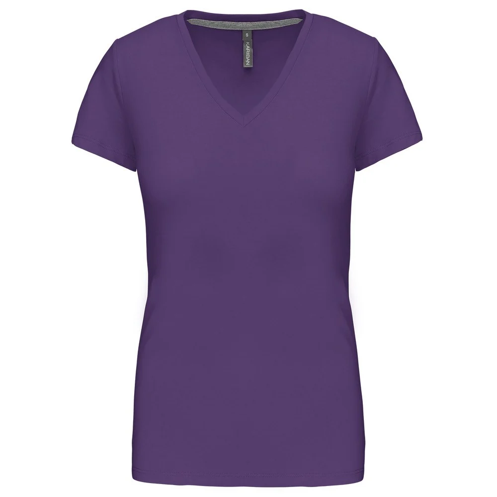 Kariban K381 T-shirt V-hals Dames – Paars