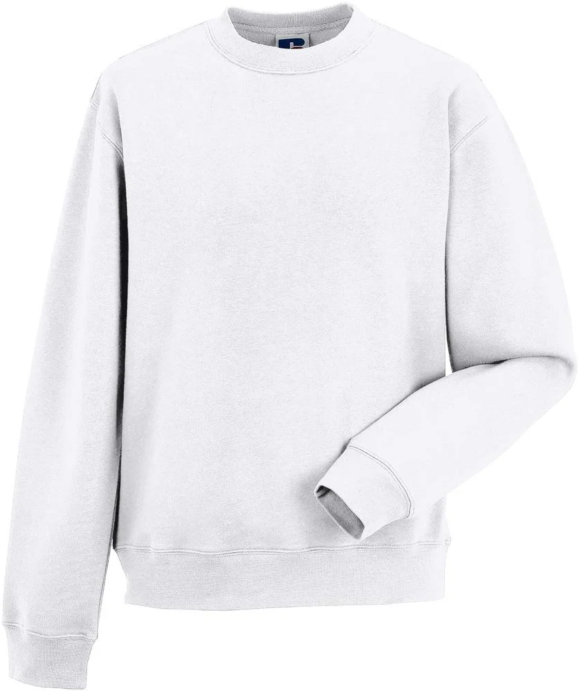 Russell RU262M Klassieke Sweater – White