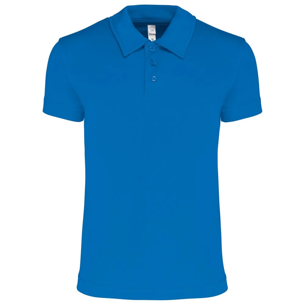 Proact PA484 Sportpolo Kinderen – Aqua Blauw
