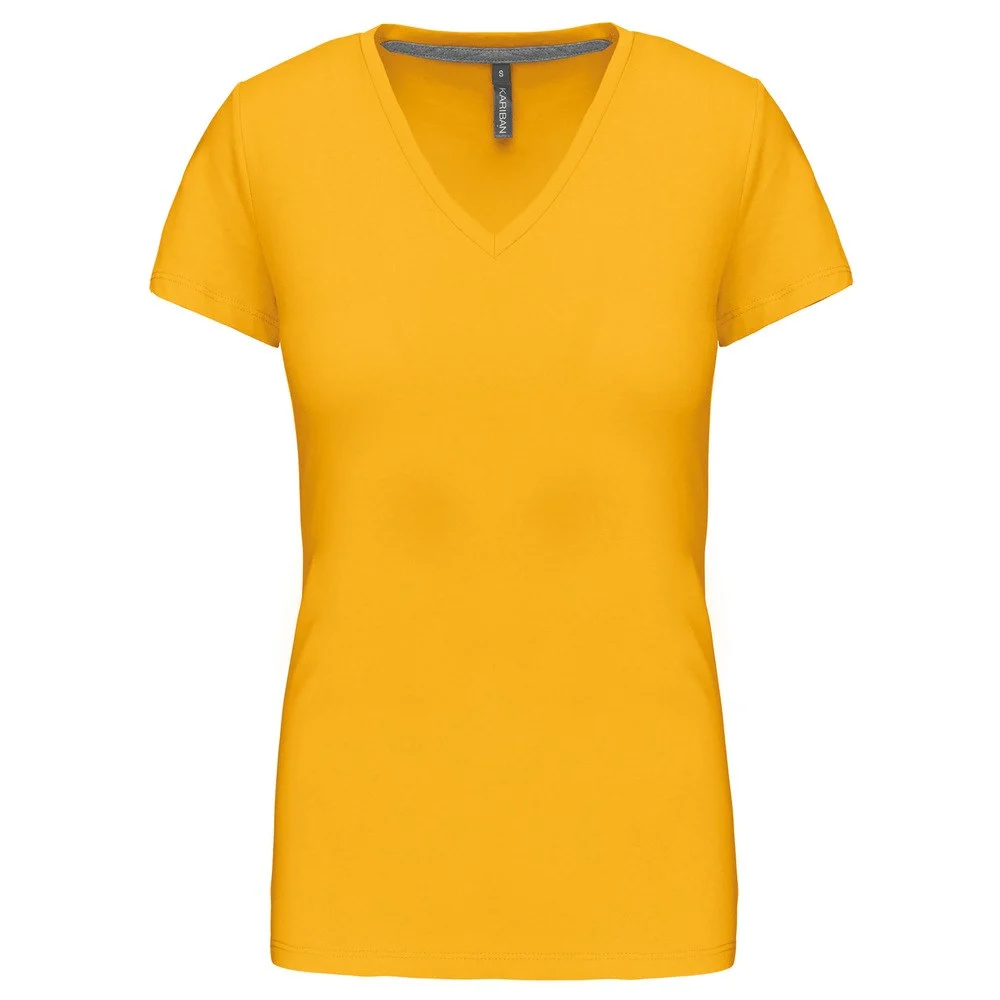 Kariban K381 T-shirt V-hals Dames – Geel