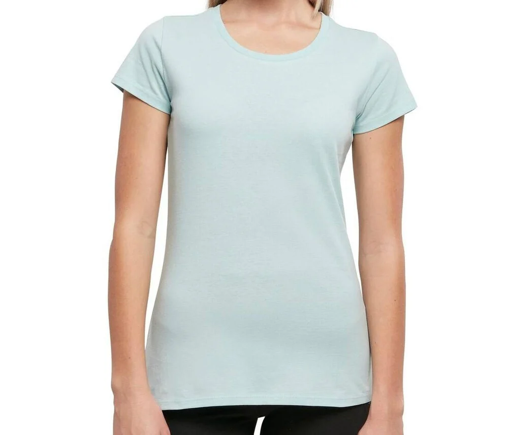 Build Your Brand BYB012 Basic T-shirt Dames – Ocean Blue