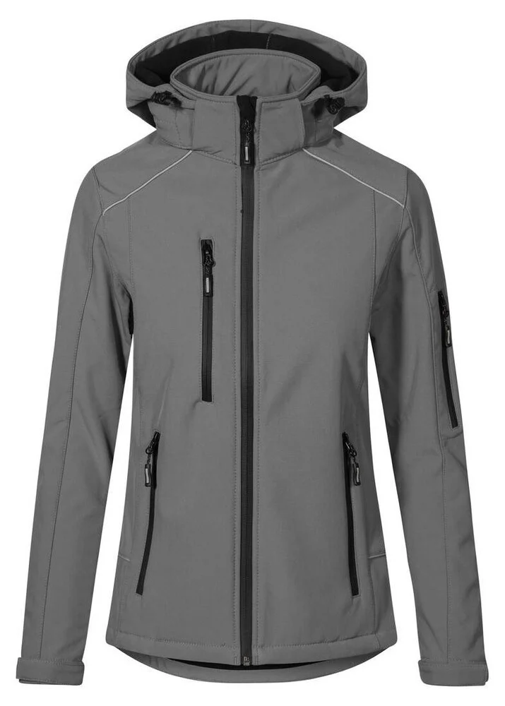 Promodoro PM7865 Softshell Jas Dames – Steel Gray