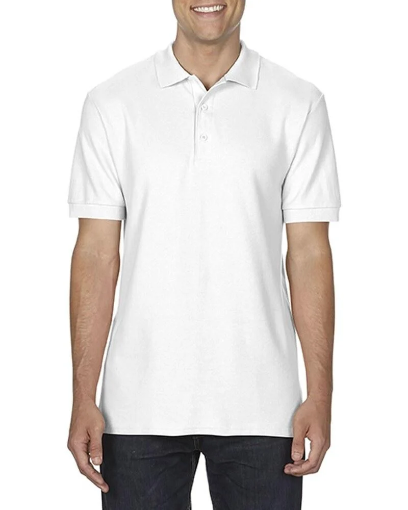 Gildan GN480 Softstyle Dubbele Piqué Polo – White