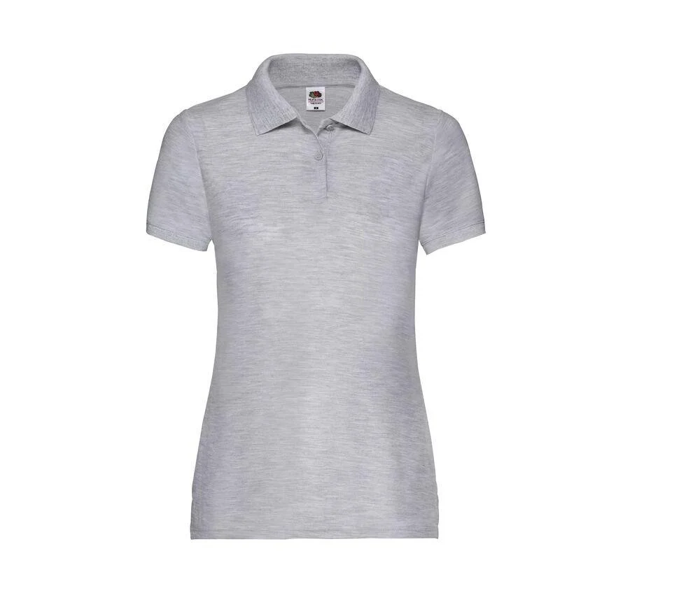 Fruit of the Loom SC281 Lady-fit 65/35 Polo Dames – Heather Grey