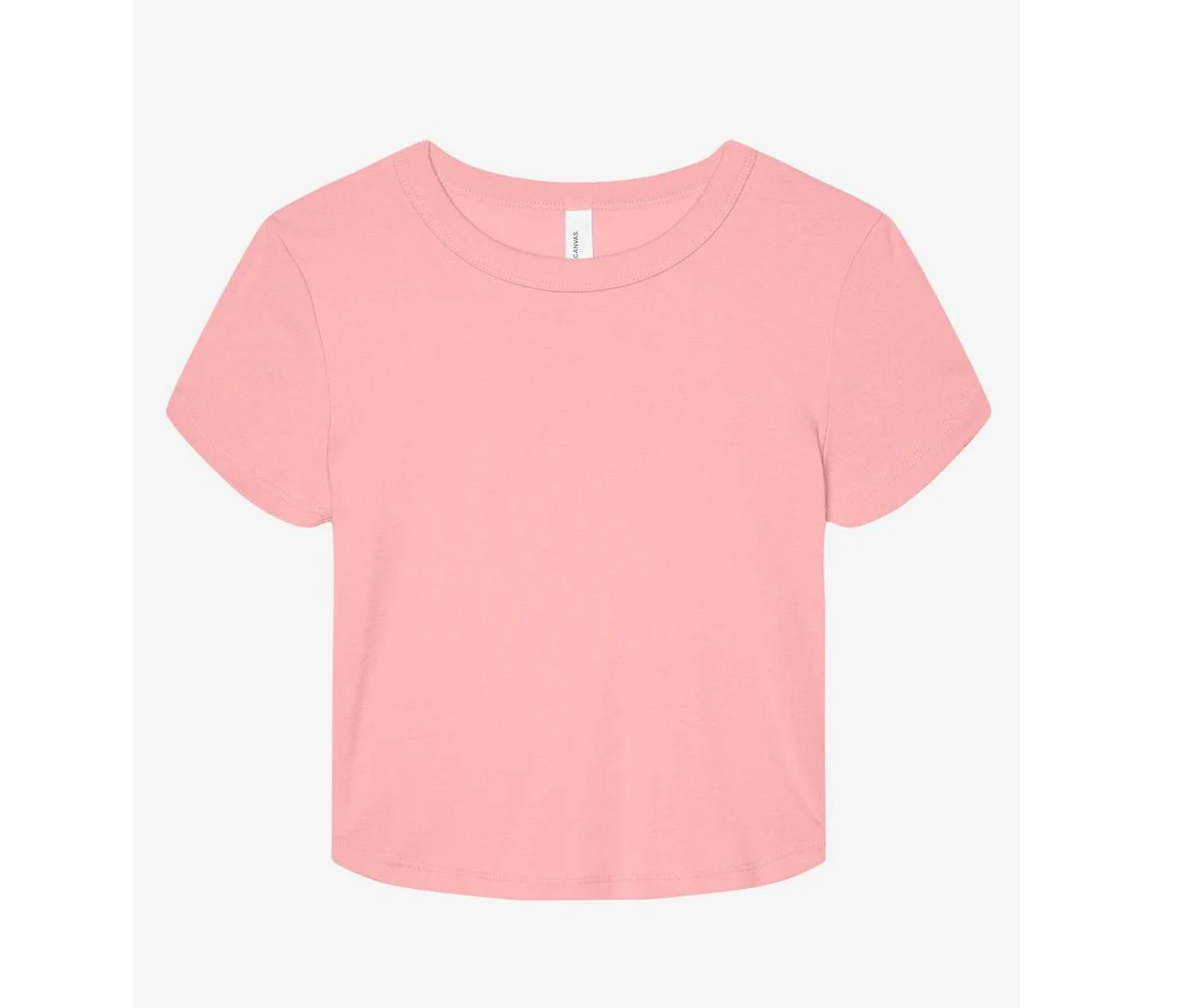 Bella+Canvas BE1010 Cropped T-shirt Dames – Solid Pink Blend