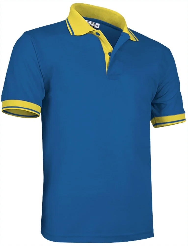 Valento POVACOM Combi Polo – royal blue-lemon yellow