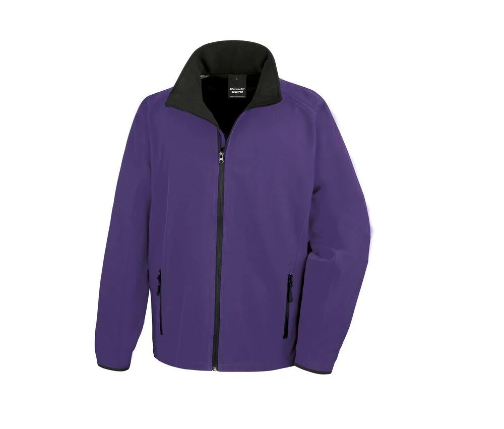 Result RS231 Softshell Jas Heren – Purple/ Black