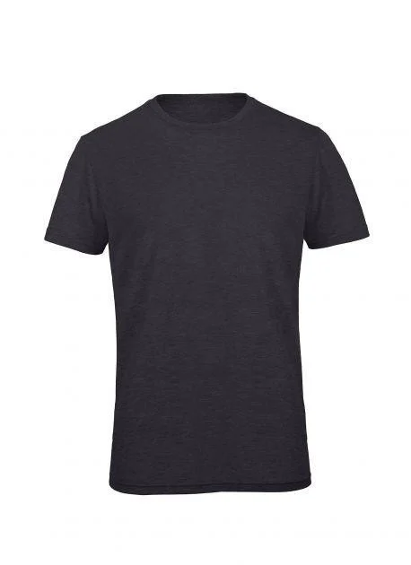 B&C BC055 TM055 Tri-Blend T-shirt Heren – Heather Dark Grey