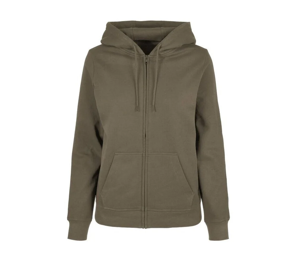 Build Your Brand BYB009 Basic Ritshoodie Dames – Olive